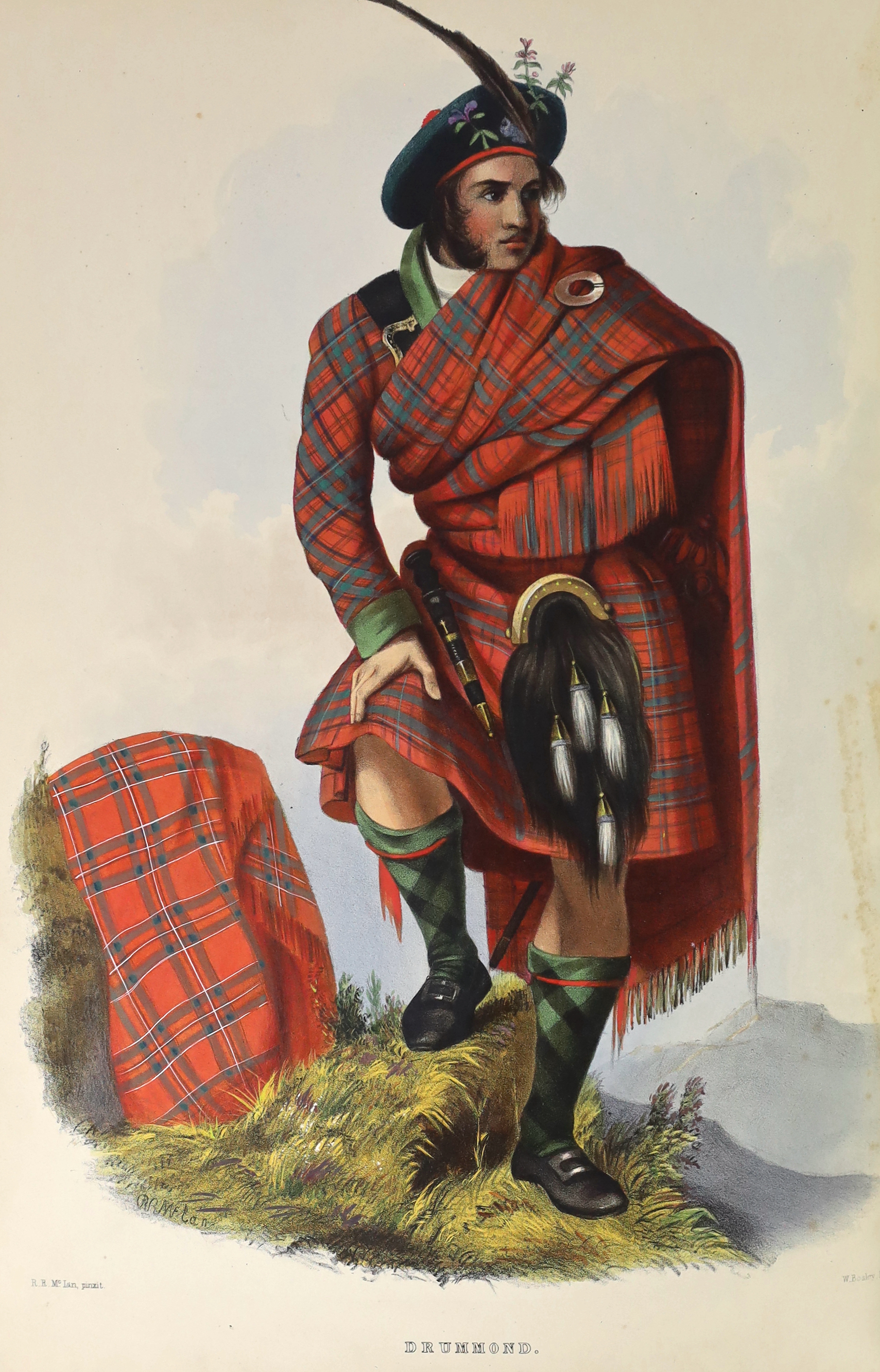 Logan, James (1794-1872) - The Clans of the Scottish Highlands, illustrated by appropriate figures displaying their Dress, Tartans, Arms, Armorial Insignia, and Social Occupations, 2 vols